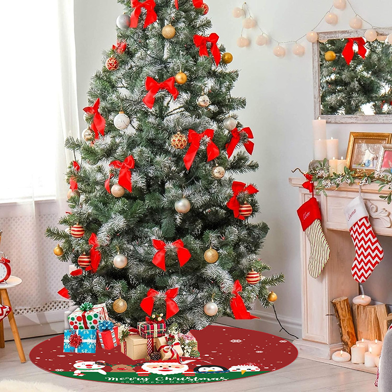 Personalized Plush Fabric Christmas Tree Skirt1