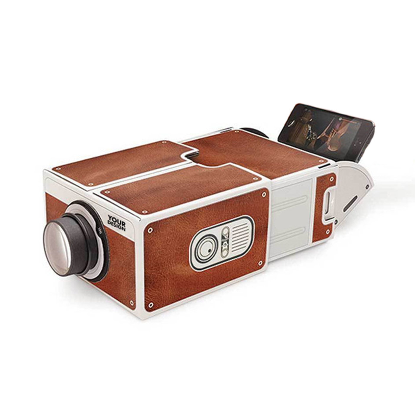 Cardboard Smart Phone Projector1