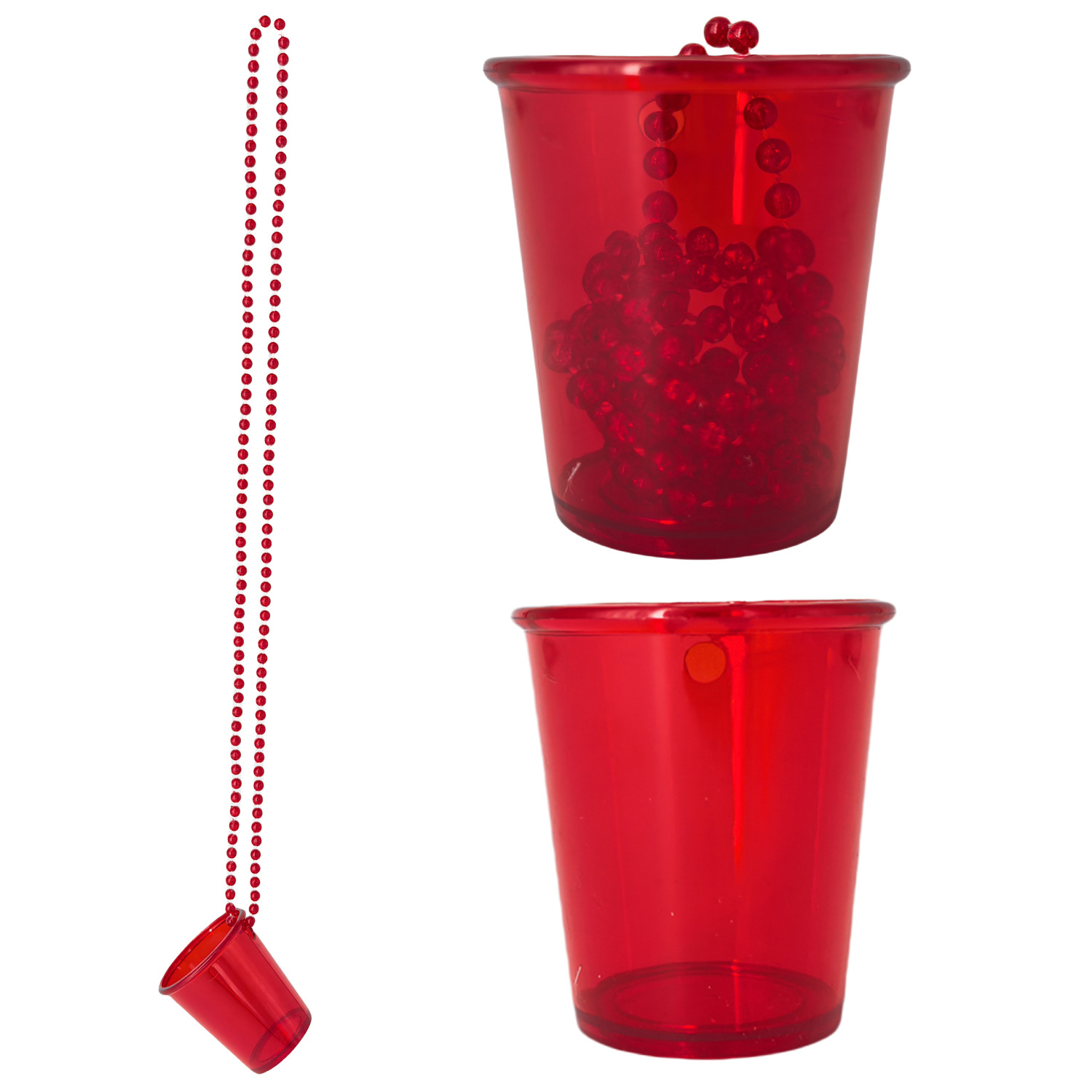 Promotional Shot Glass Bead Necklace