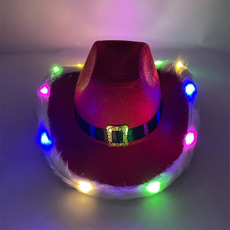 Light Up Giant Christmas Cowboy Hat1