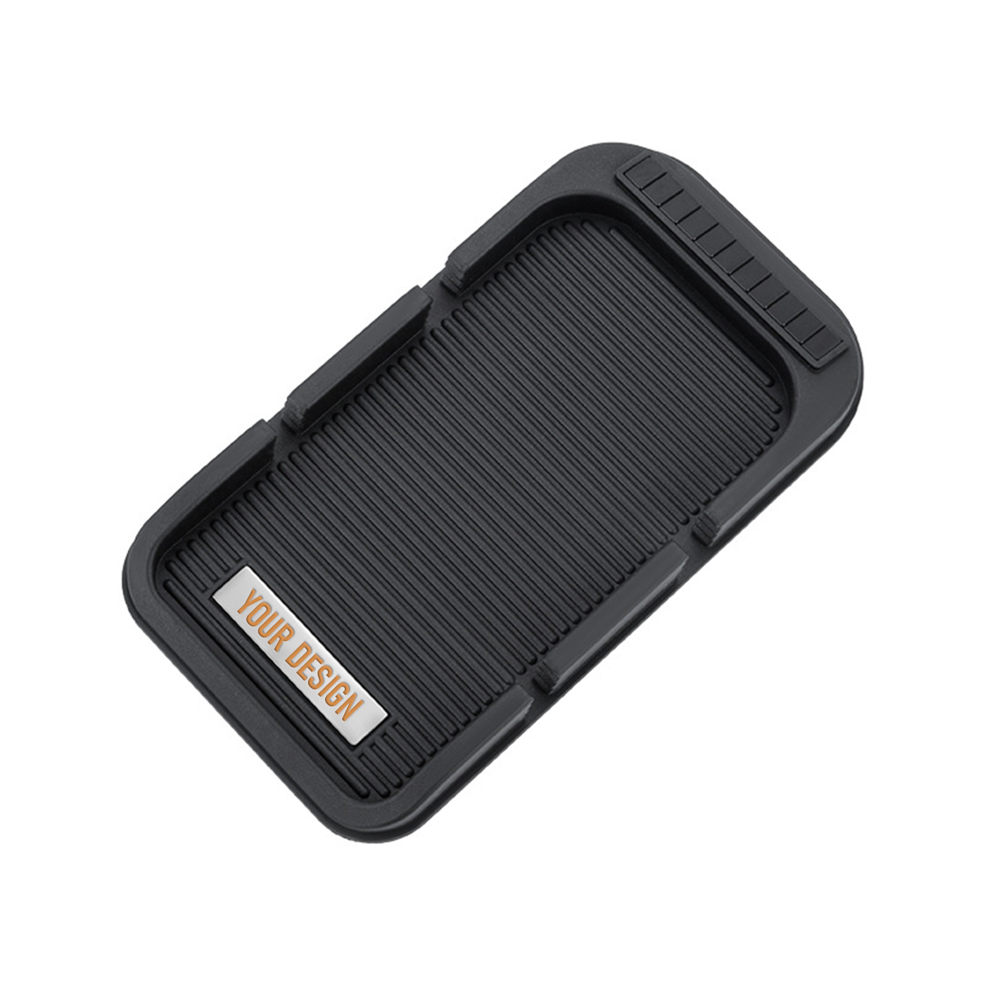 Anti-Slip Dashboard Mat With Double Card Slot