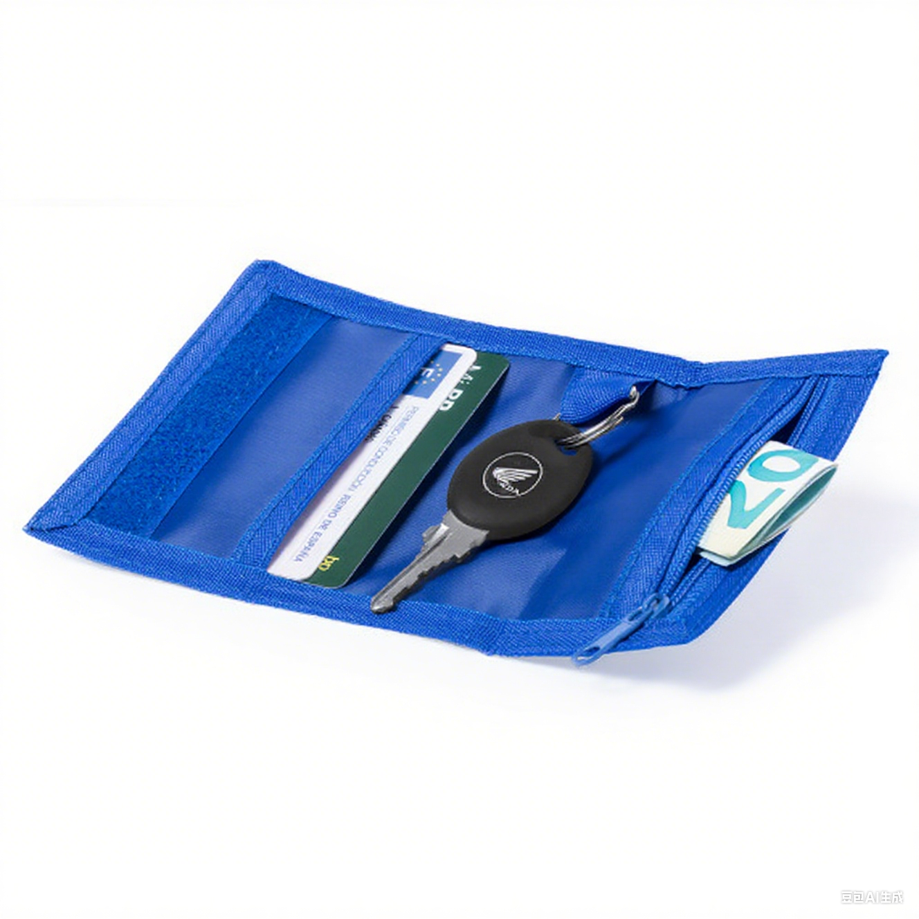 Trifold Coin Purse With Keychain2