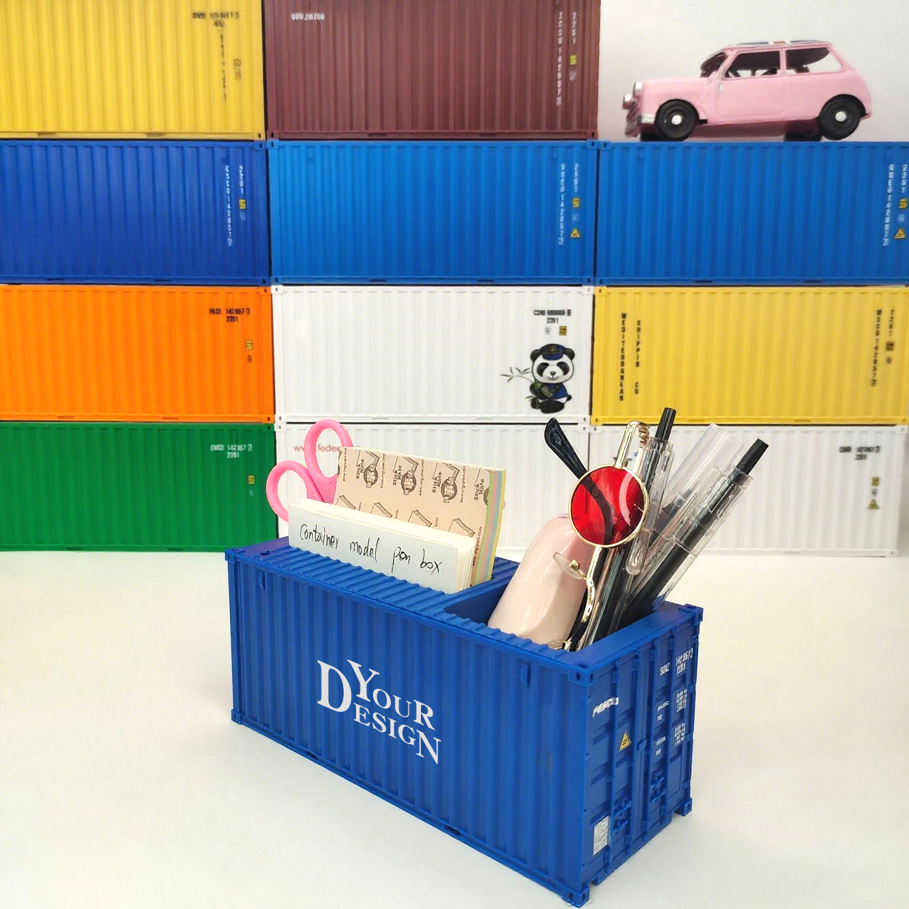 Shipping Container Shape Pen Holders1