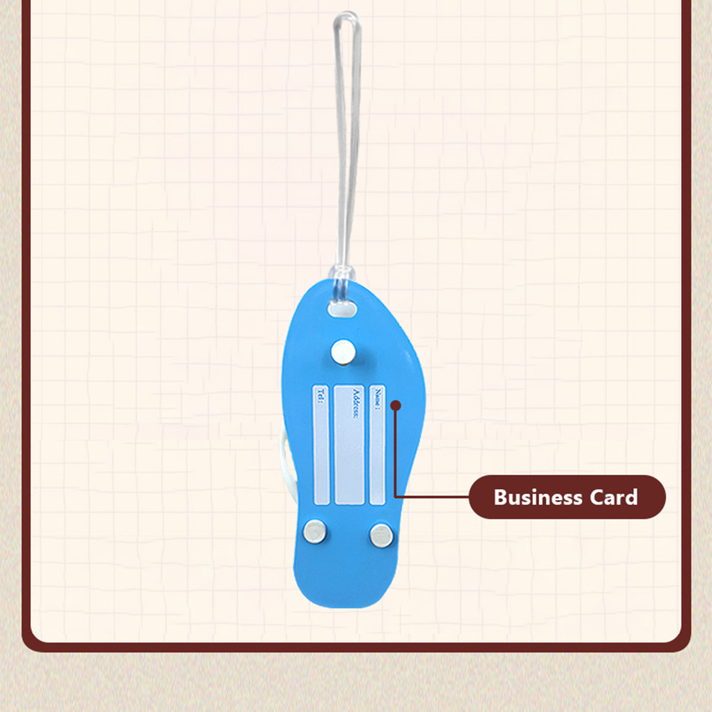 Slipper Shape Luggage Tags2