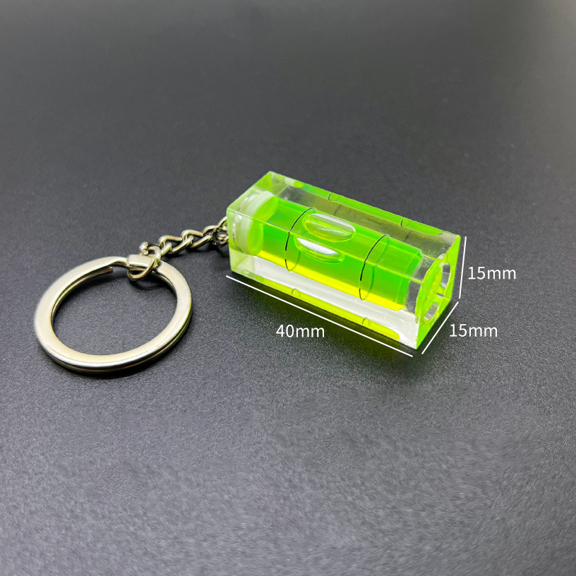 Mini Square Spirit Level Keychain2