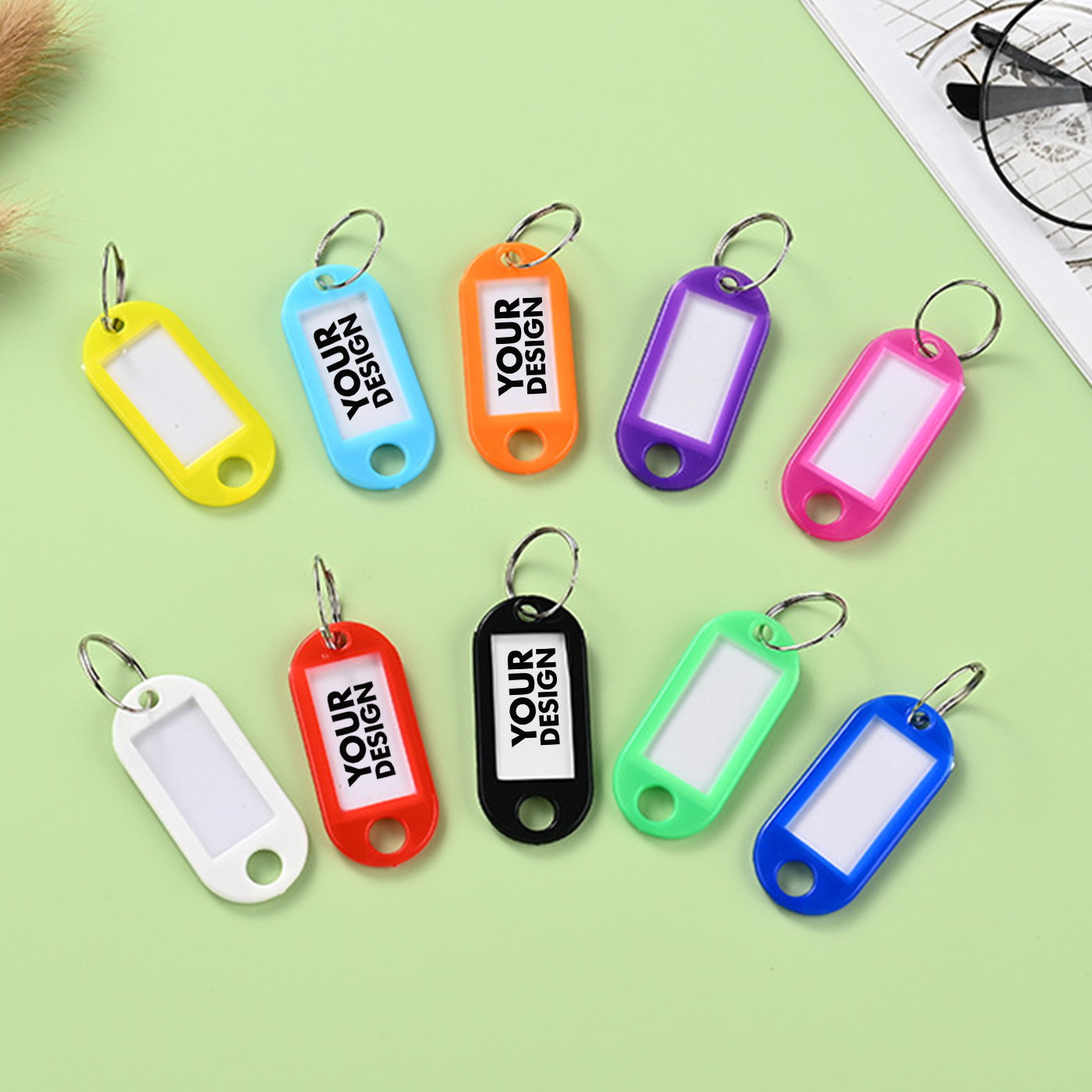 Custom Key Tag With Tang Ring