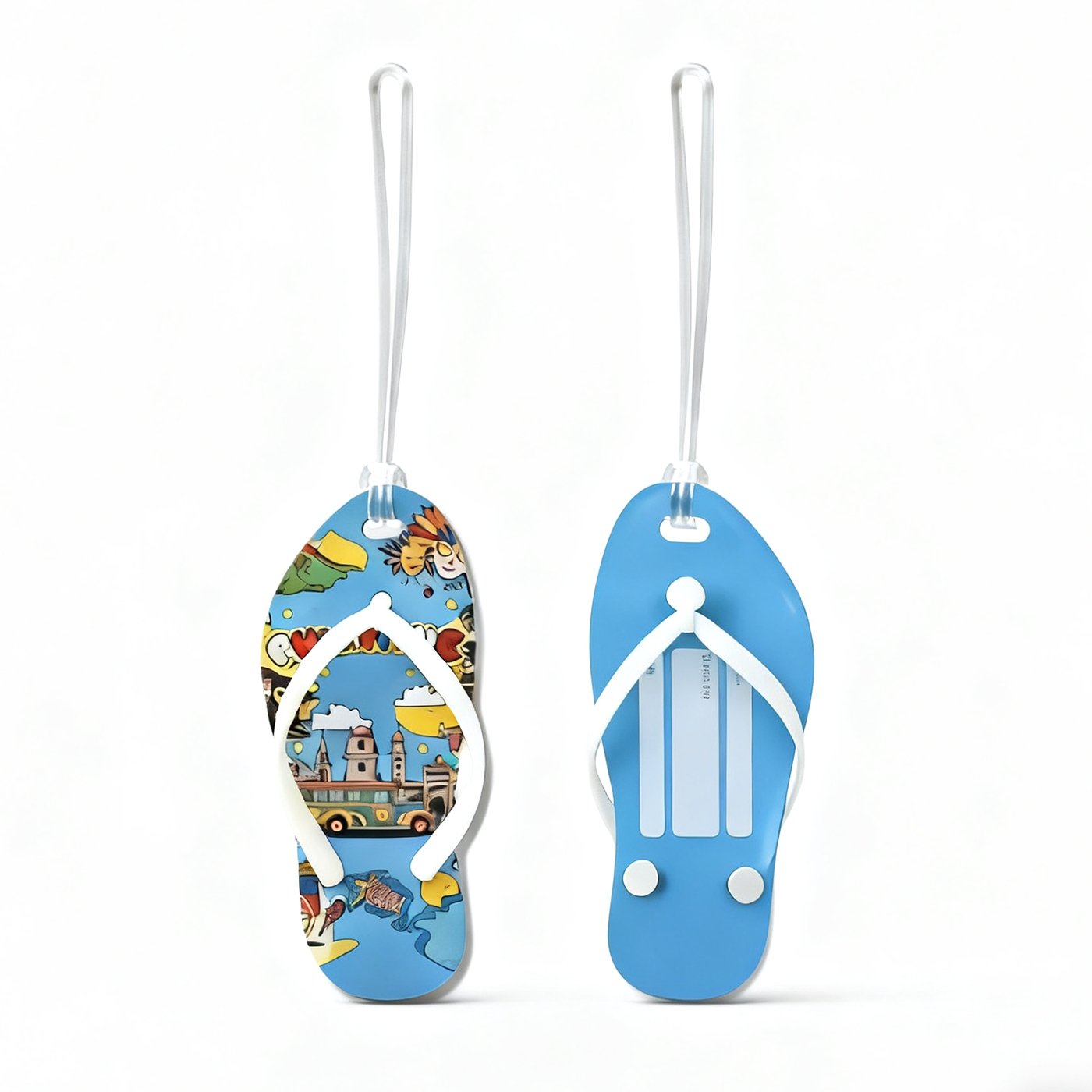 Slipper Shape Luggage Tags1