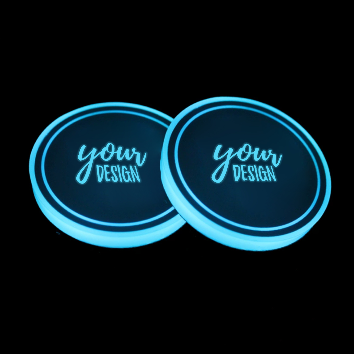 Rechargeable Auto LED Coaster Lights1