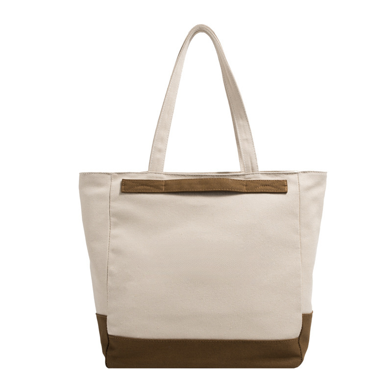 Canvas Tote Bag With Zipper
