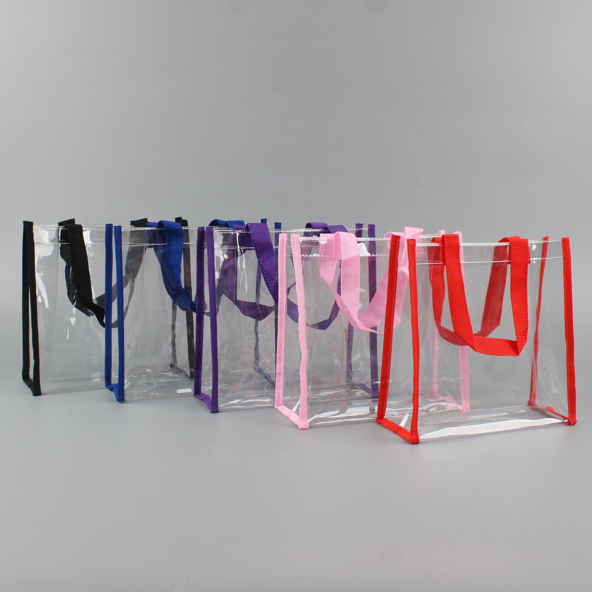 Custom PVC Clear Tote Shopping Bag1