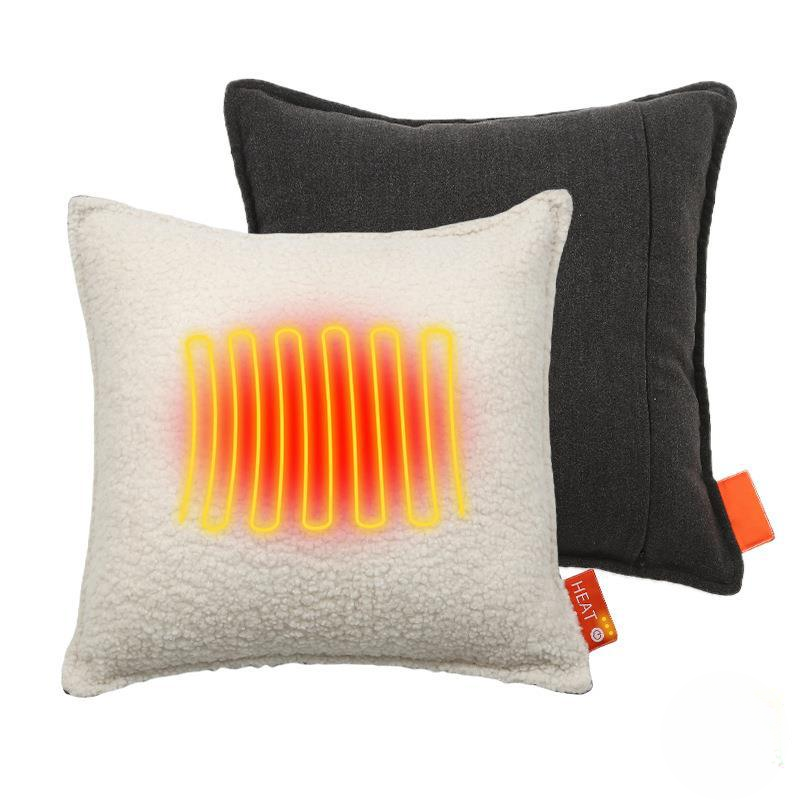 USB Heated Throw Pillow