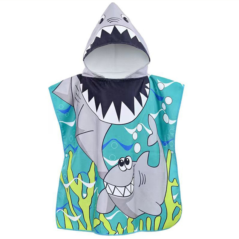 Kids Microfiber Hooded Towel