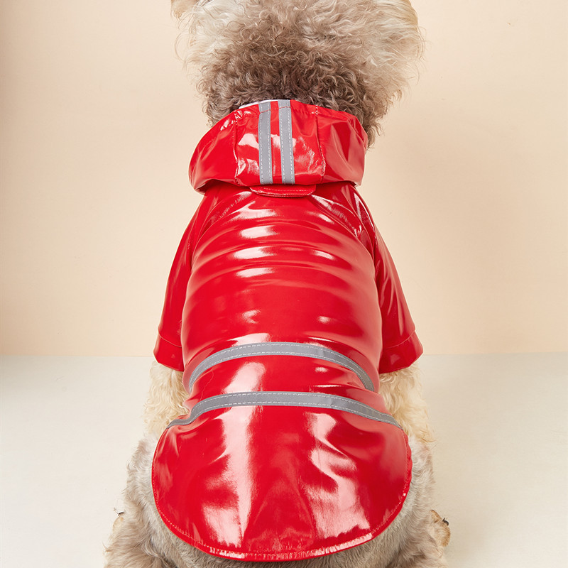 PU Reflective Pet Raincoat1