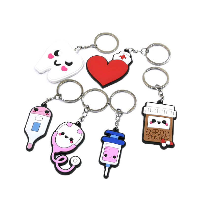 Personalized PVC Rubber Keyring