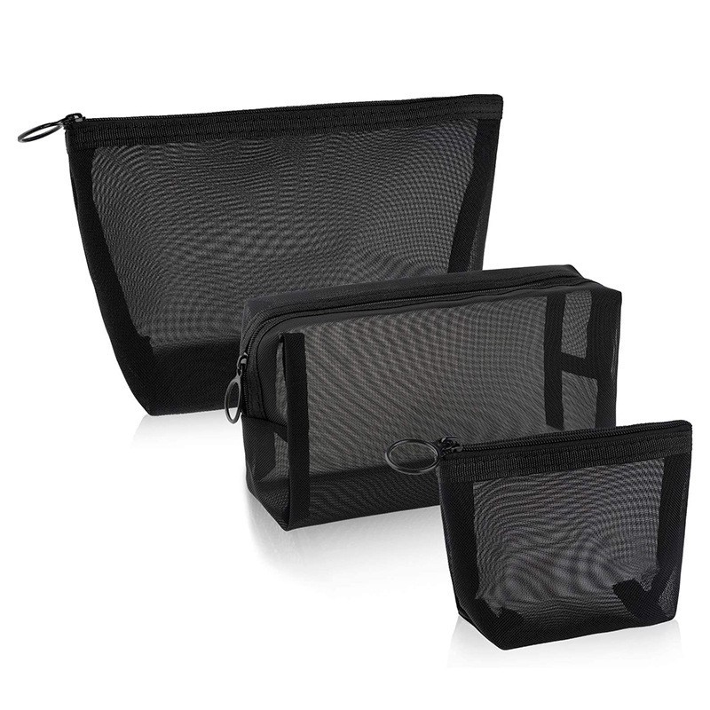 Mesh Cosmetic Bag Set
