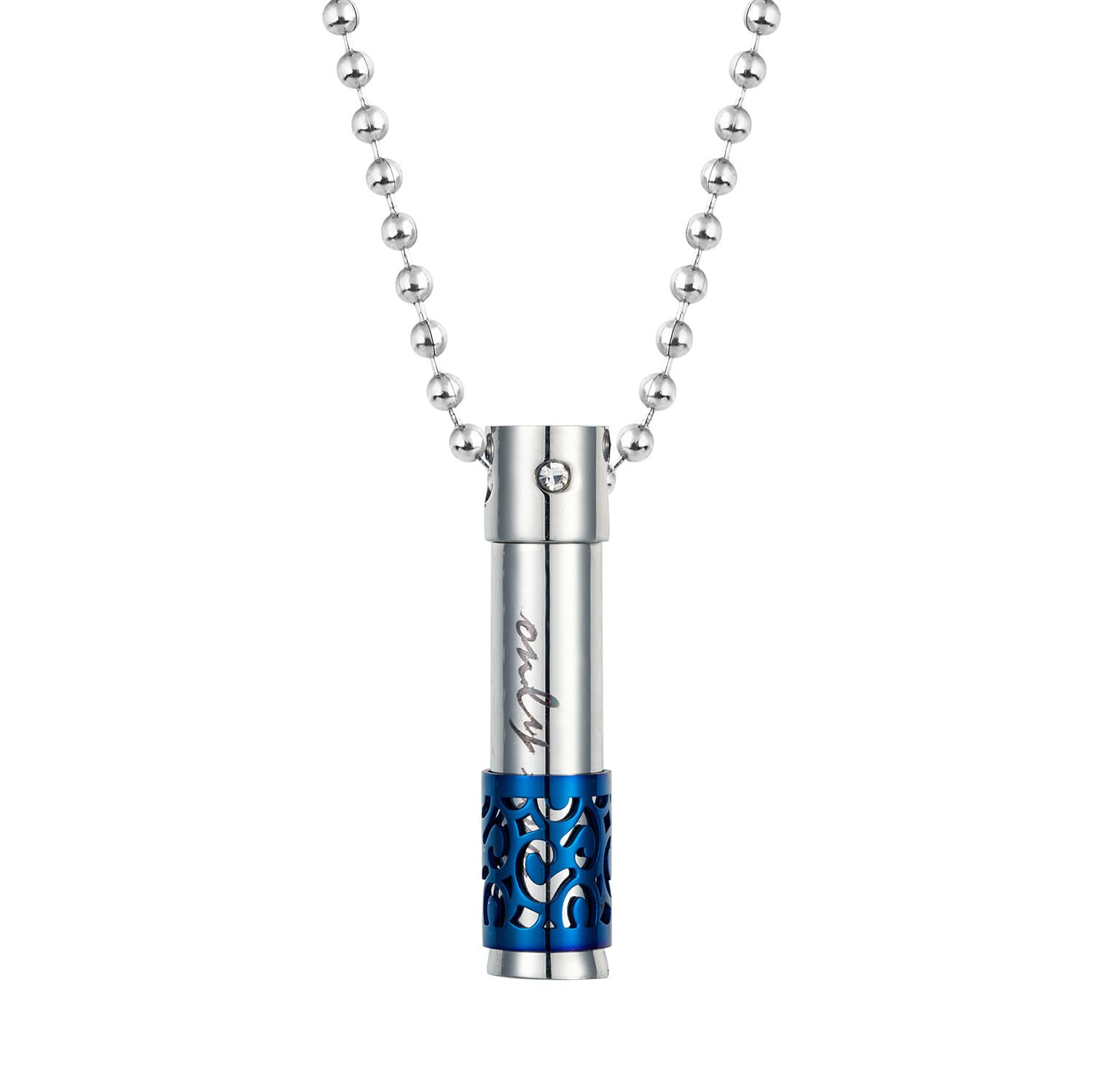 Perfume Bottle Pendant Necklace