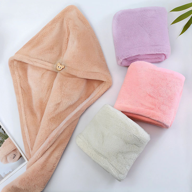 Coral Fleece Hair Towel Wrap