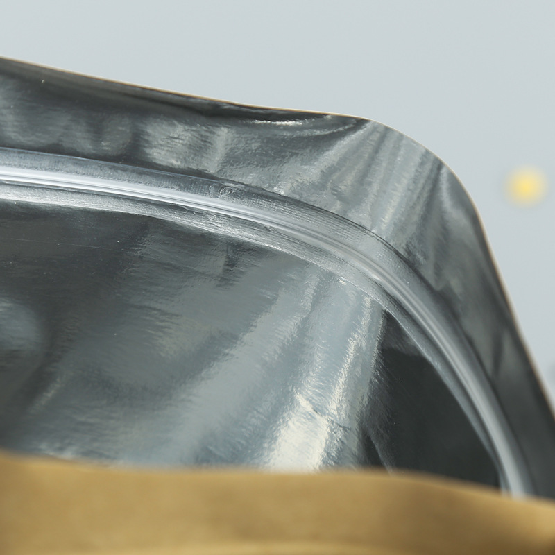 Small Aluminum Foil Ziplock Kraft Paper Bag2