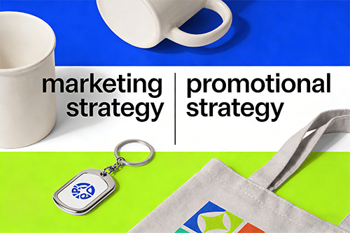 What is the difference between a marketing strategy and a promotional strategy?