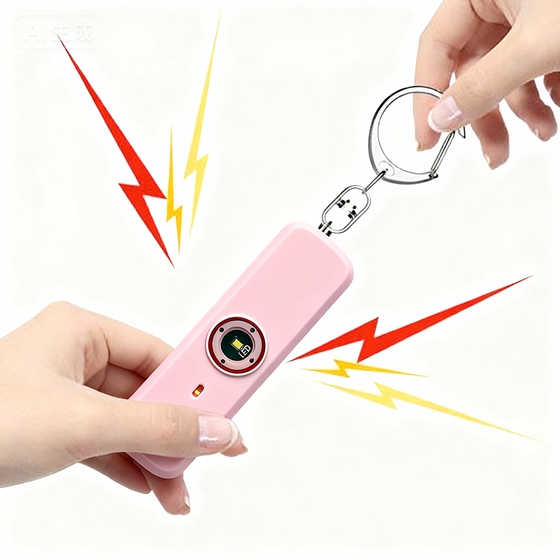 Personal Security Alarm Keychain With Light2