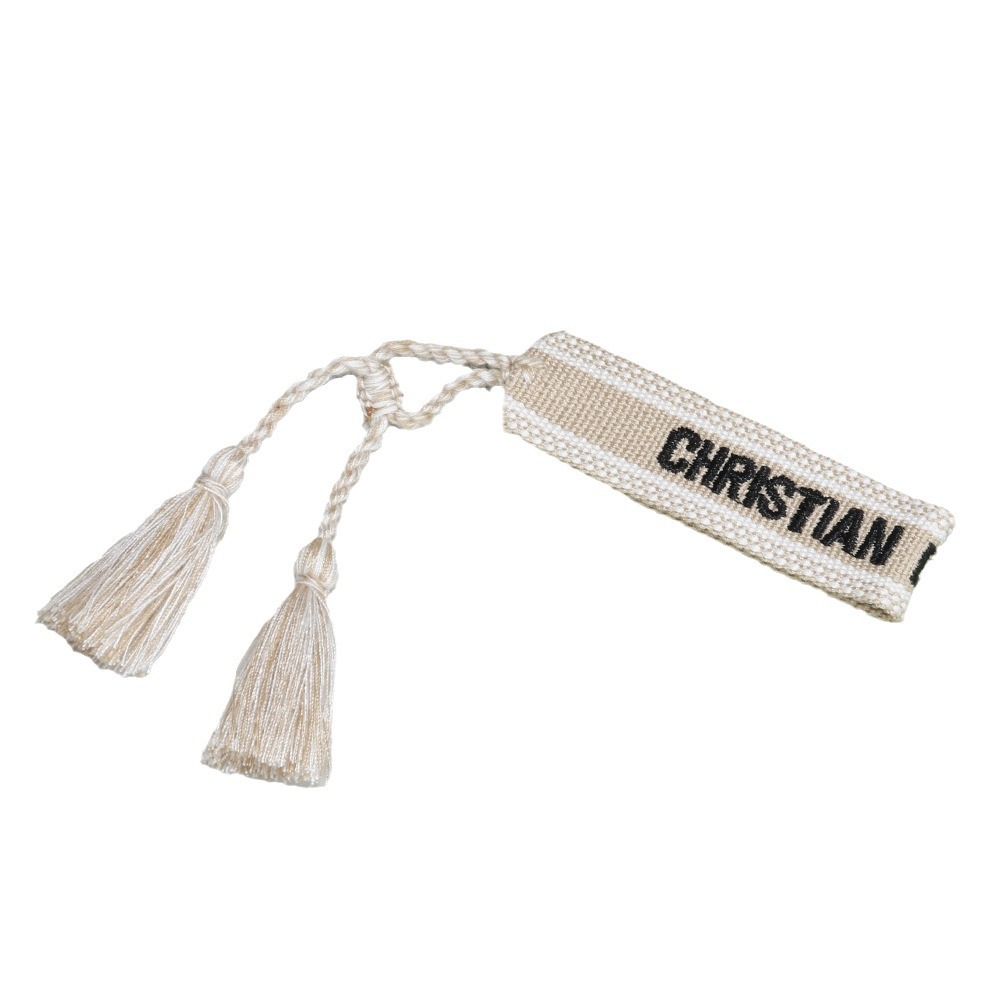 Cotton Embroidered Wristband Tassel Woven Bracelet2