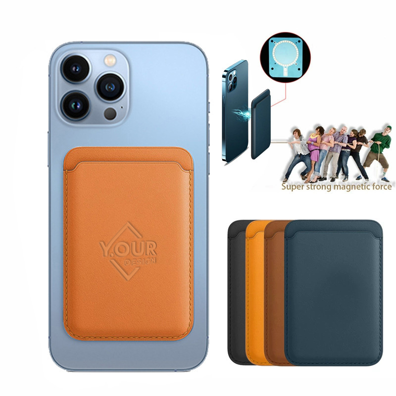 PU Leather Stick-On Phone Wallet