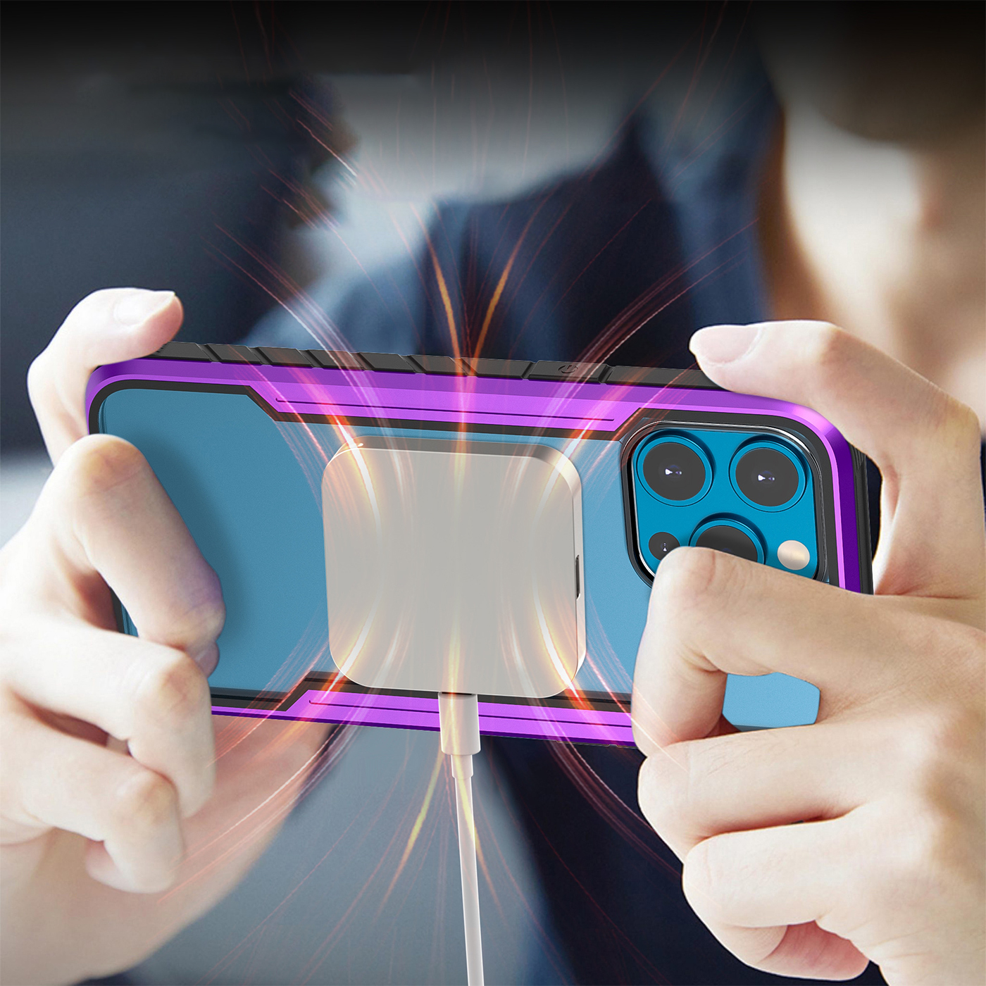 Portable Metal Magnetic Wireless Charger2