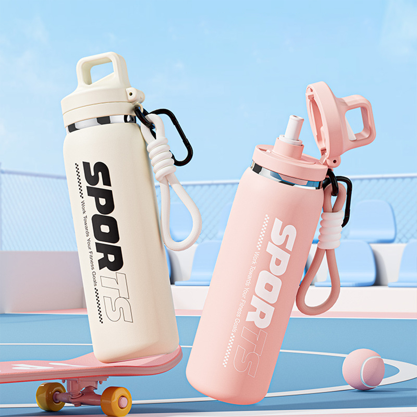 Stainless Steel Fitness Vacuum Bottle1