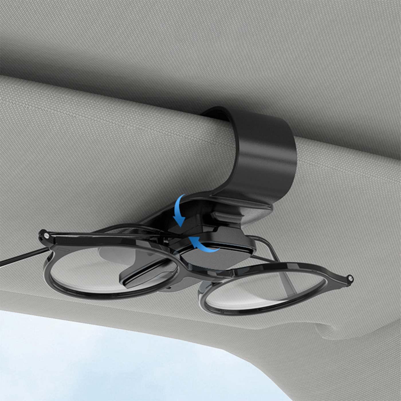 Adjustable Sun Visor Eyeglass Holder2