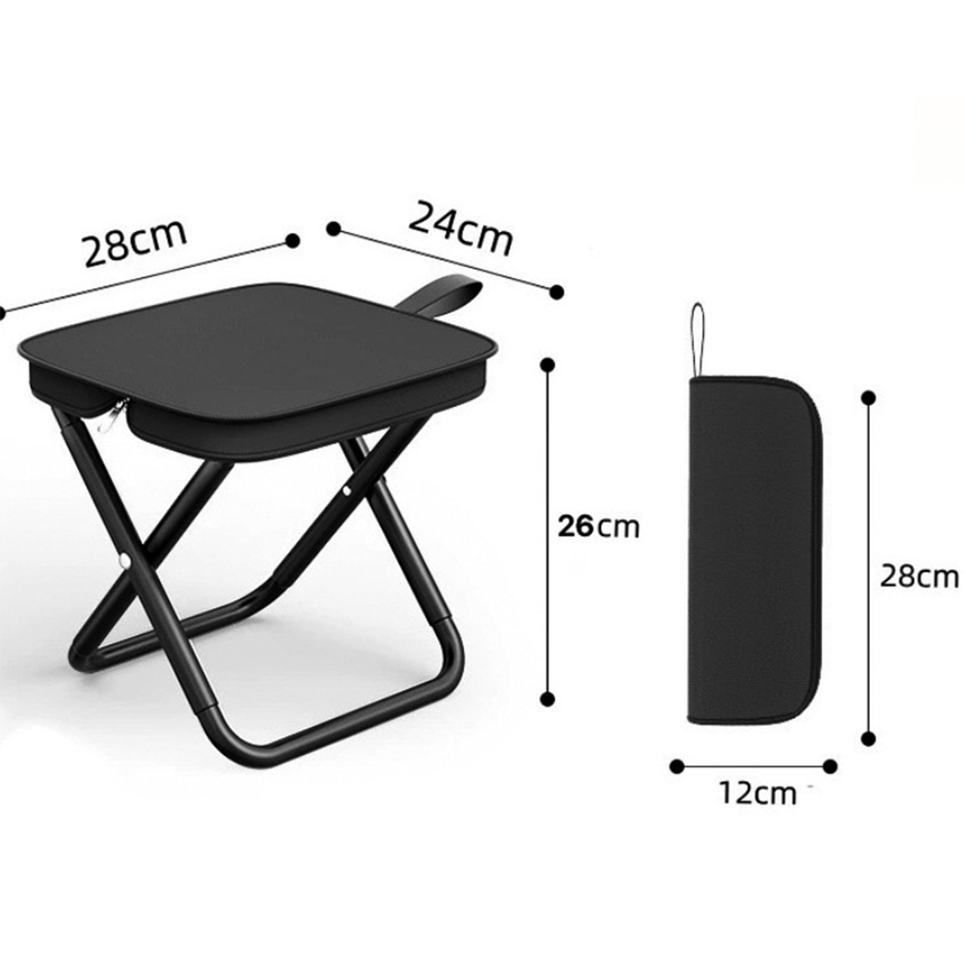 Outdoor Handbag Folding Stool1