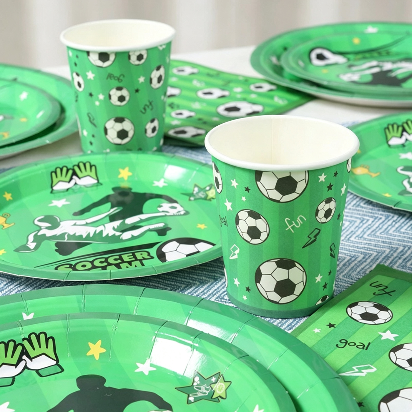 World Cup Soccer Party Disposable Tableware Set2