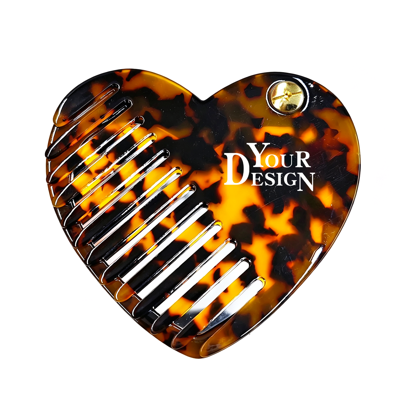 Custom Foldable 2 in 1 Hair Comb with Mirror