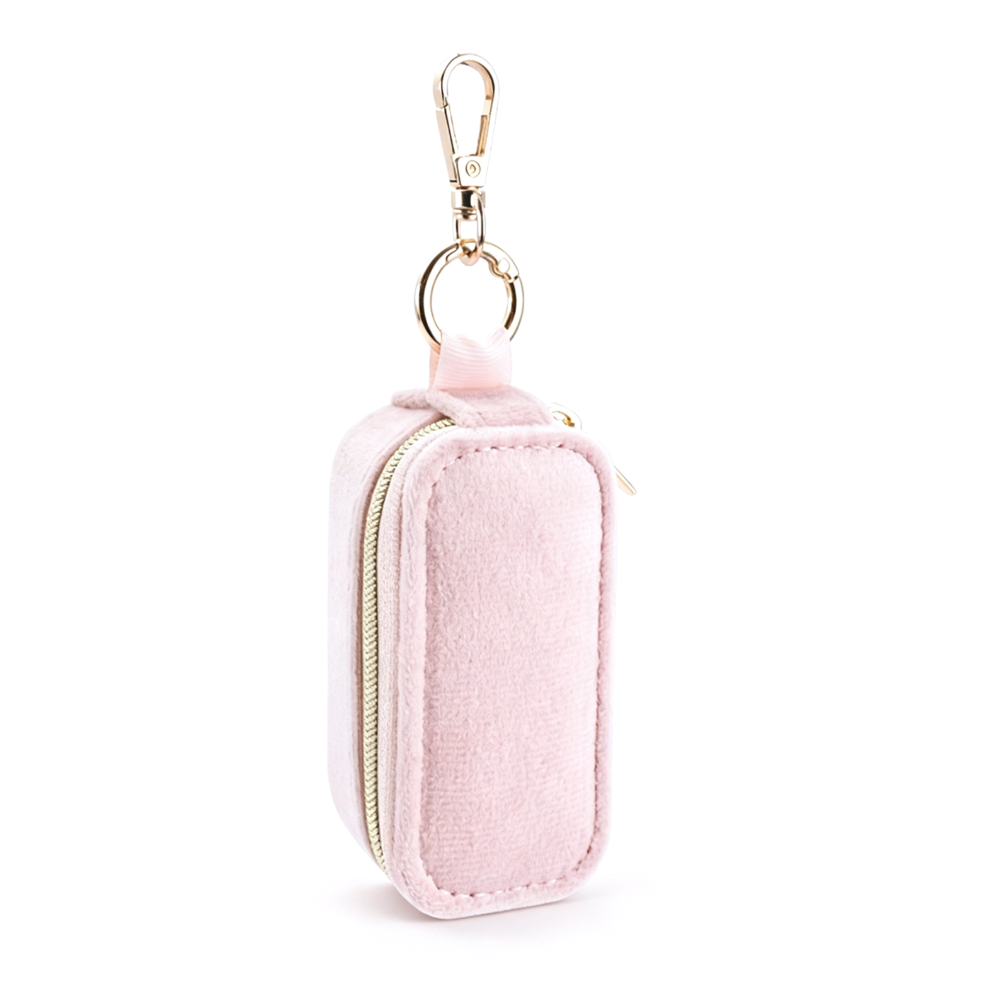 Custom Velvet Travel Jewelry Box with Keychain2