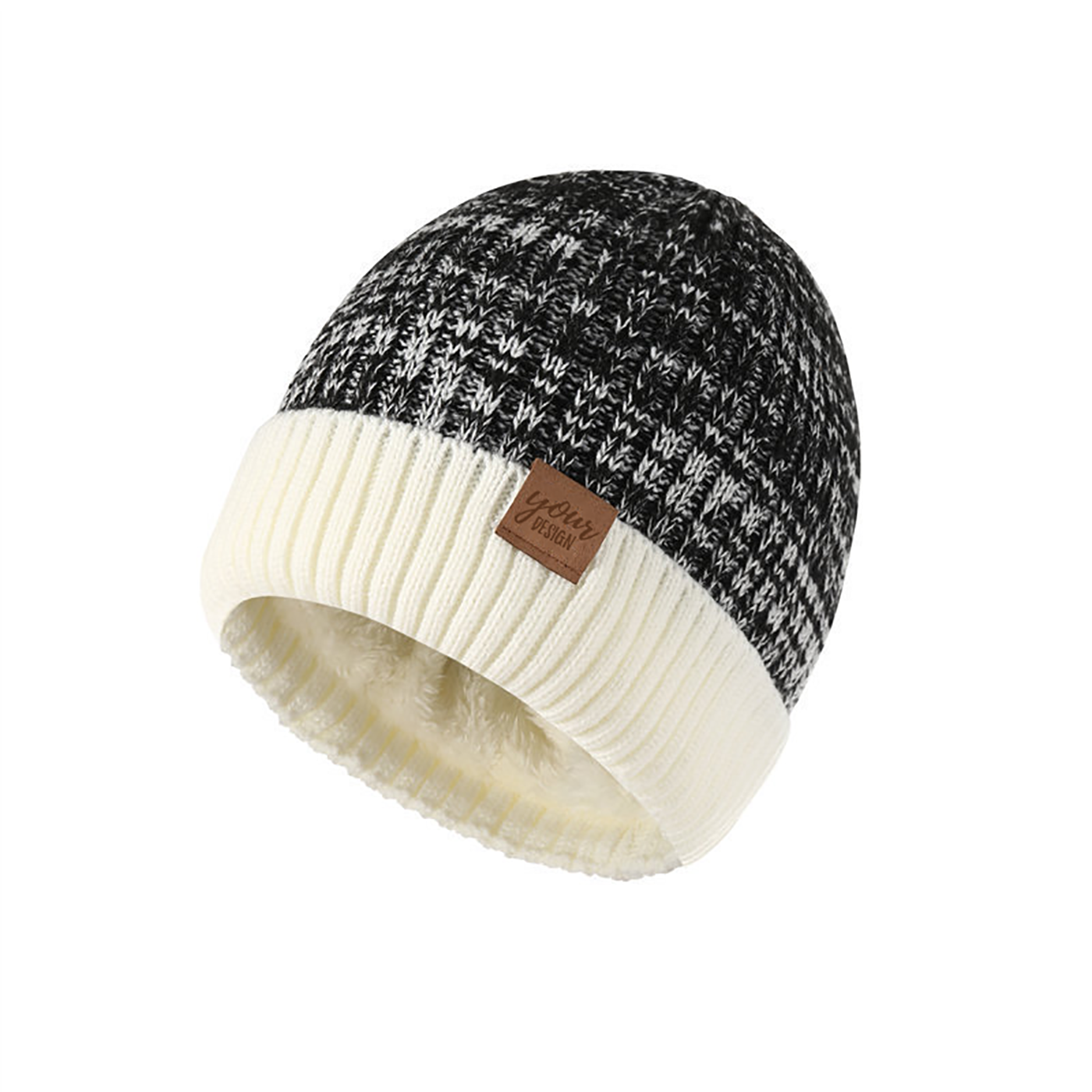 Custom Fleece Lined Knit Beanie