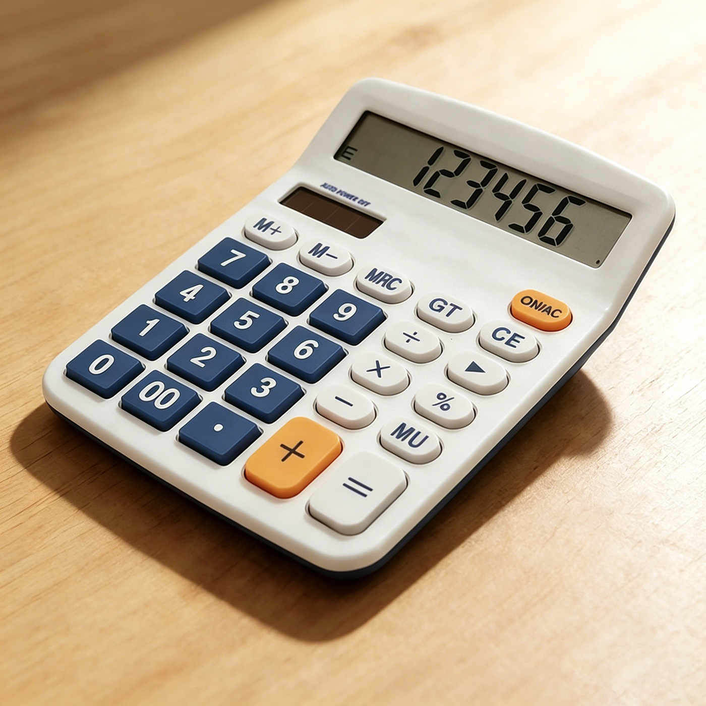 Custom 12 Digit Financial Calculator with Card Slot3