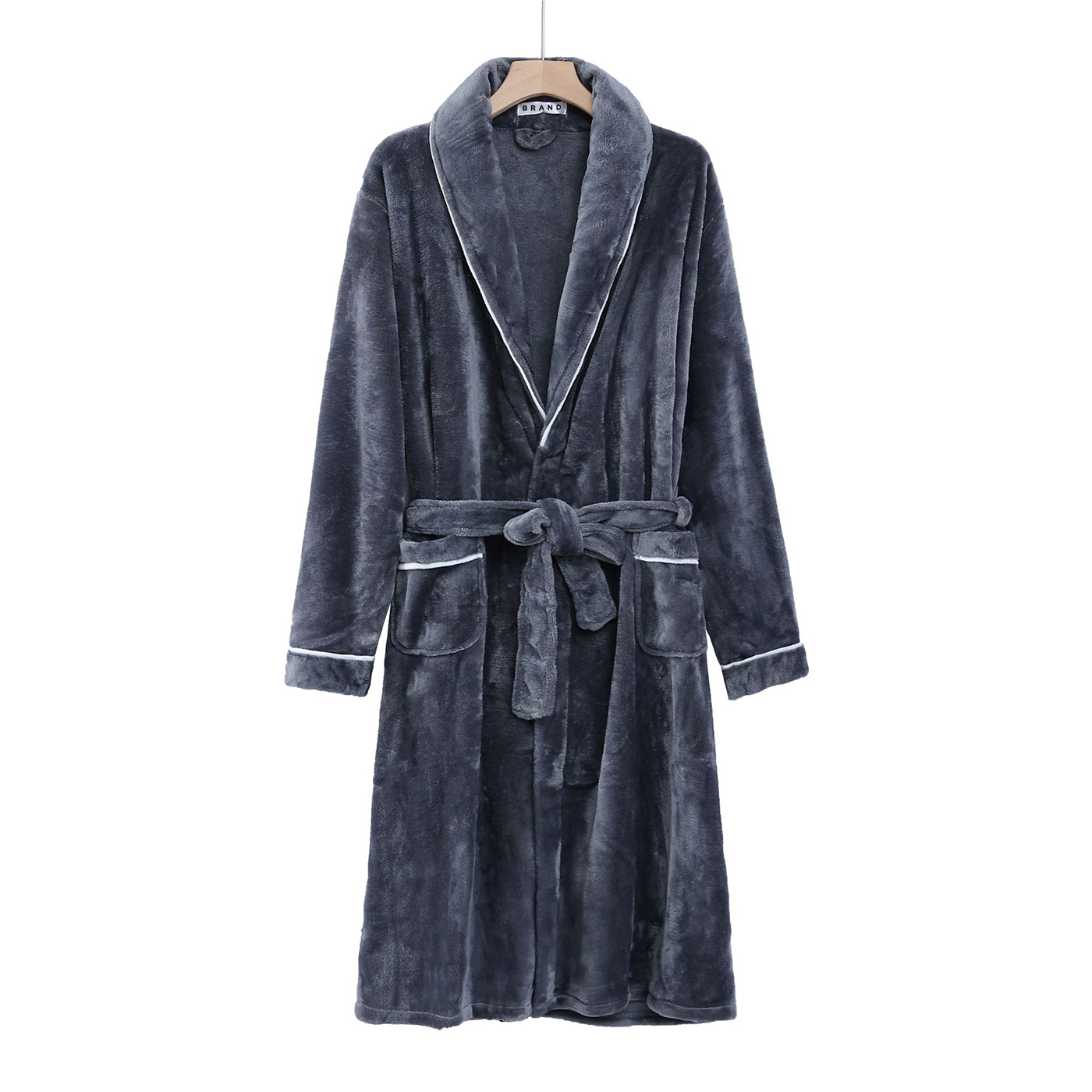 Custom Plush Flannel Bathrobe