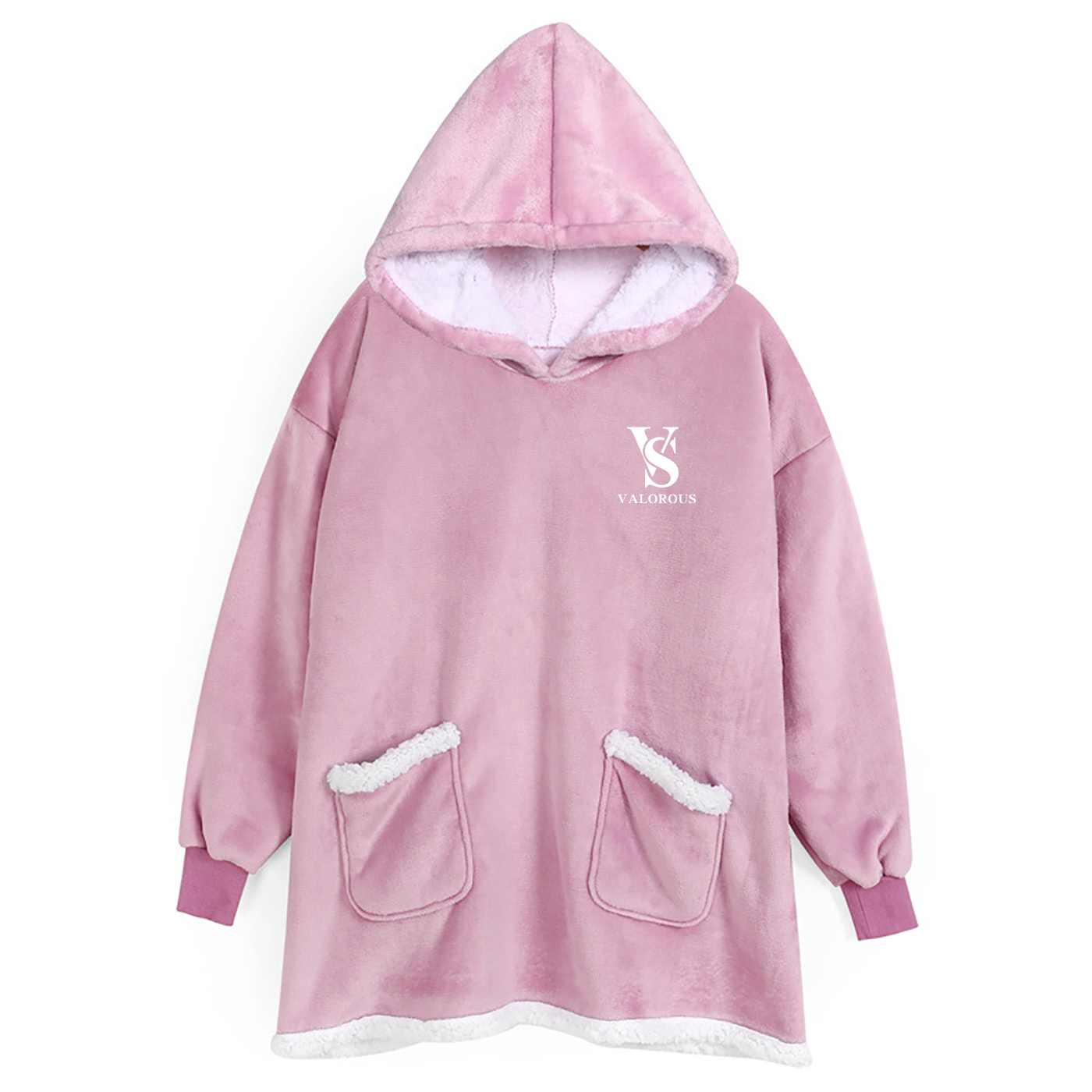 Custom Hooded Flannel Wearable Blanket1