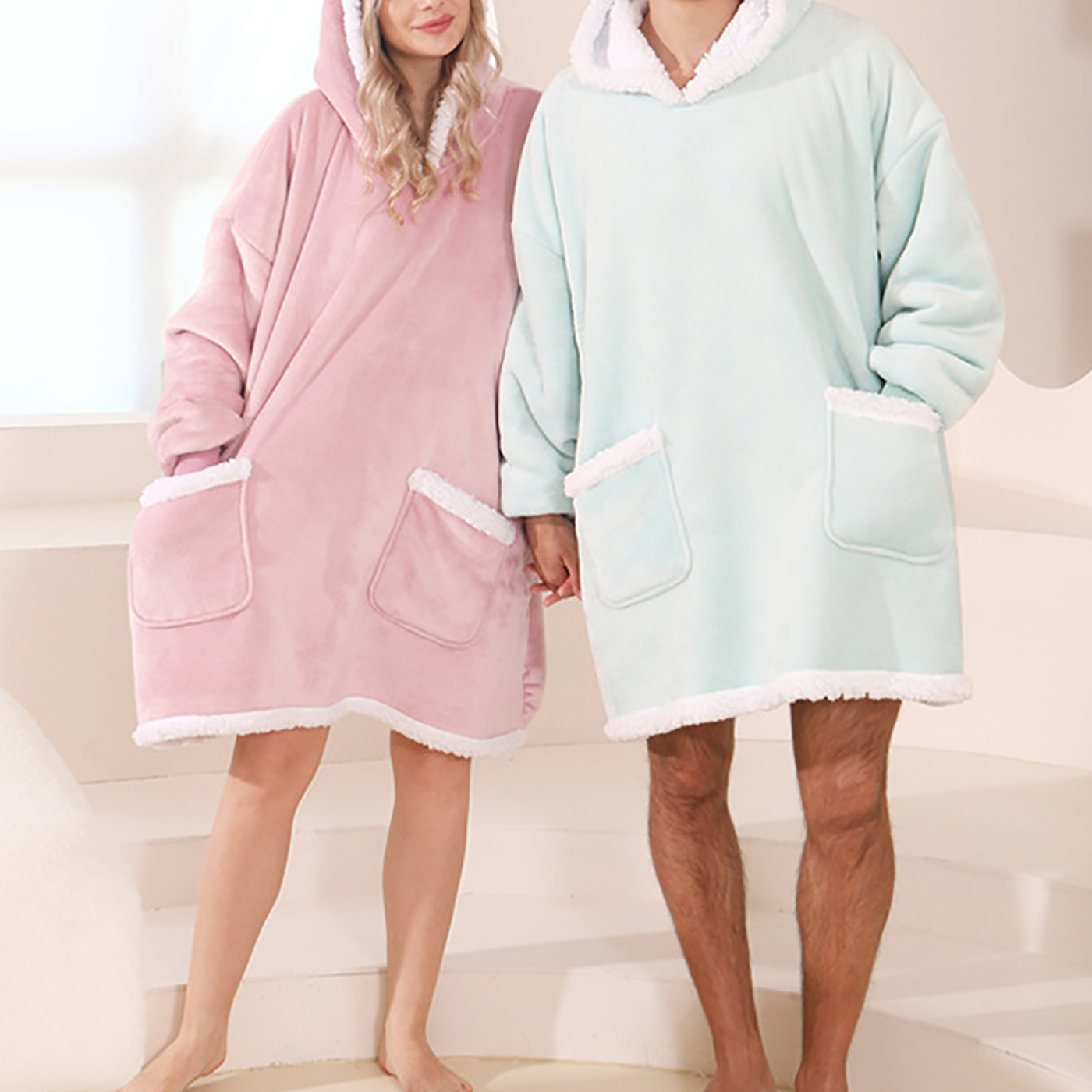Custom Hooded Flannel Wearable Blanket3