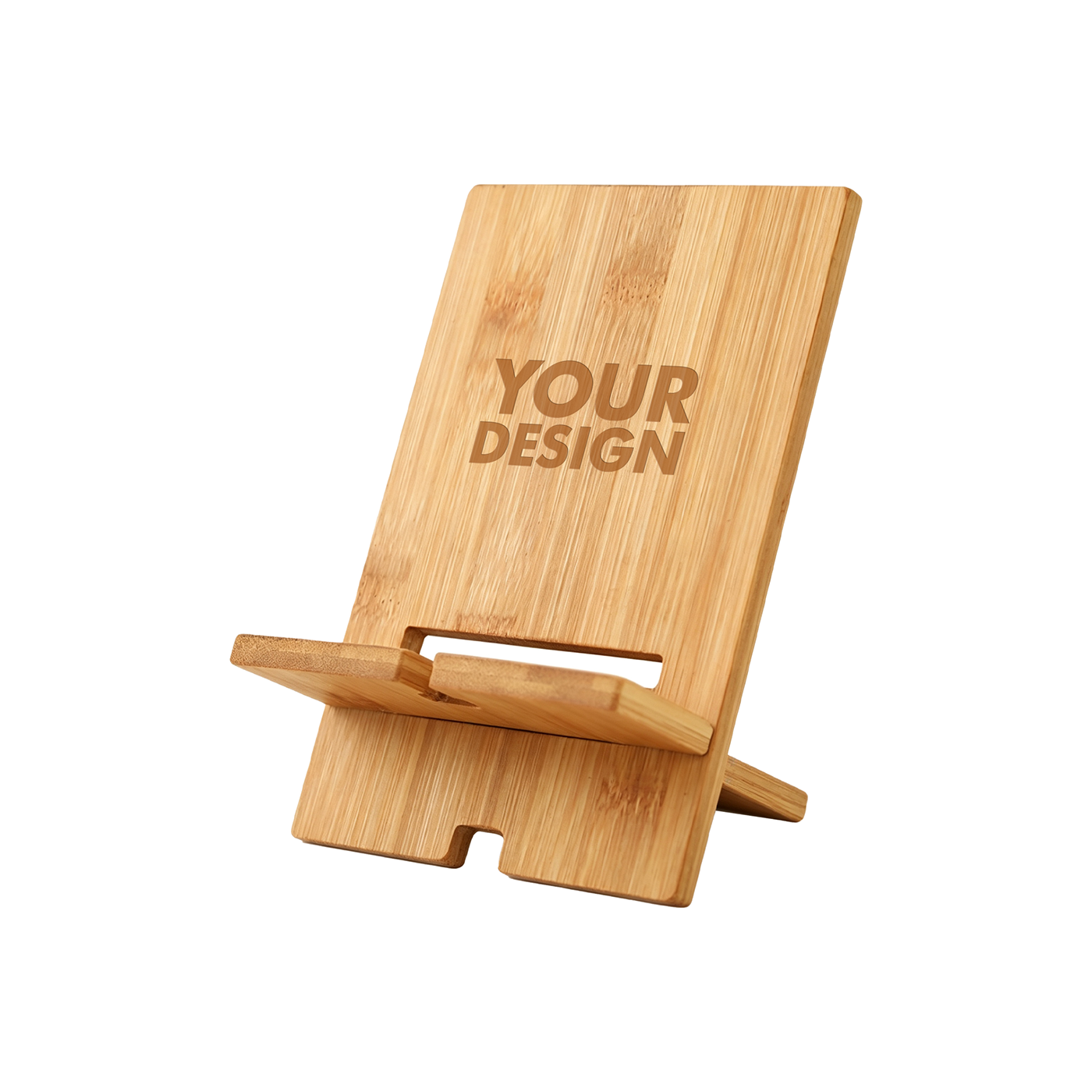 Natural Bamboo Phone Stand Desk Holder