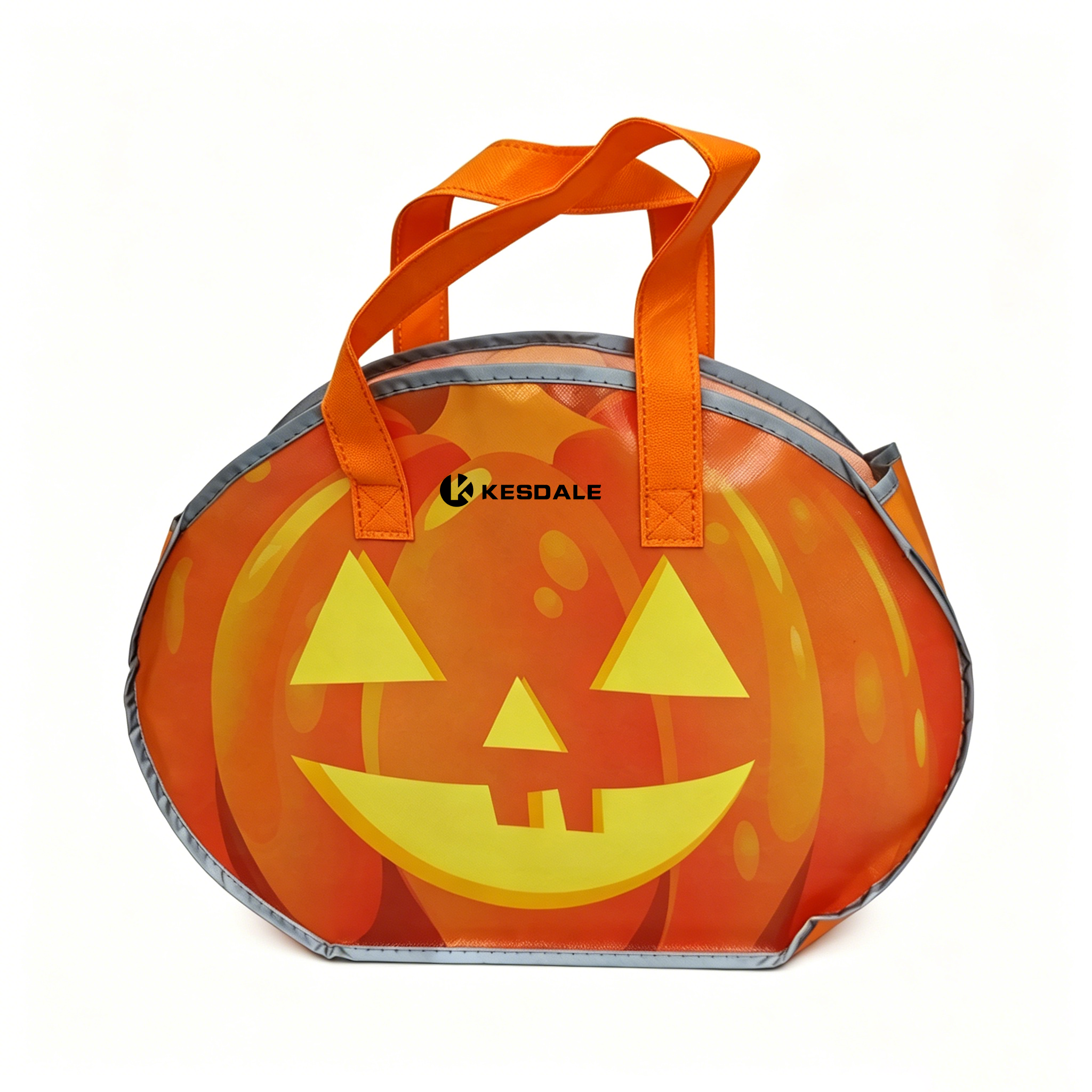 Reflective Halloween Pumpkin Tote Bag