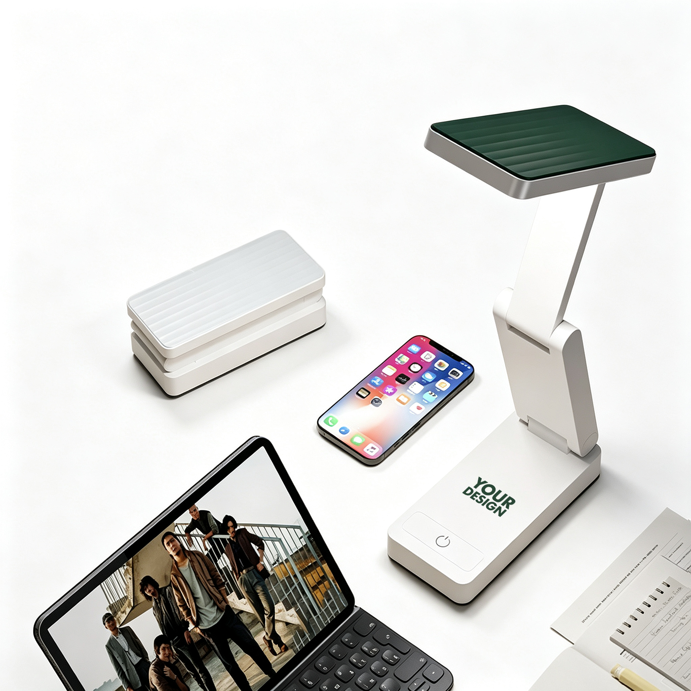 Foldable Eye Care Rechargeable Desk Lamp