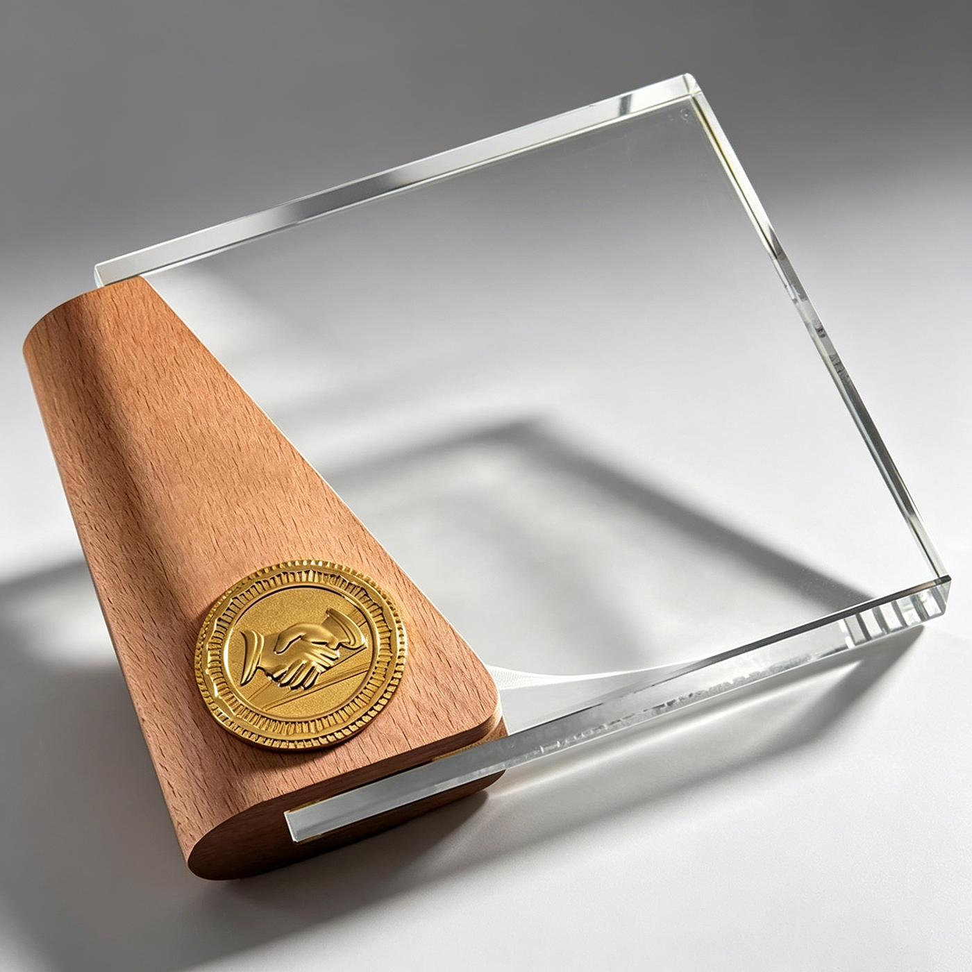 Crystal Wooden Trophy2
