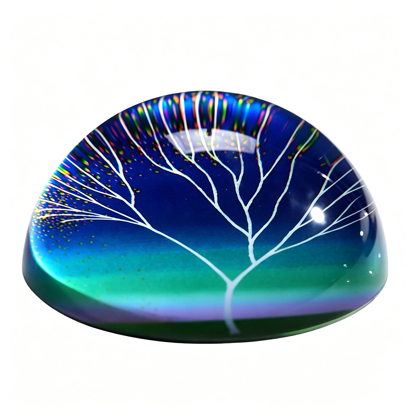 Custom Crystal Hemisphere Paperweight