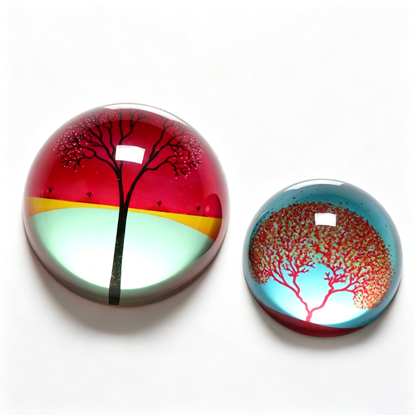 Custom Crystal Hemisphere Paperweight1