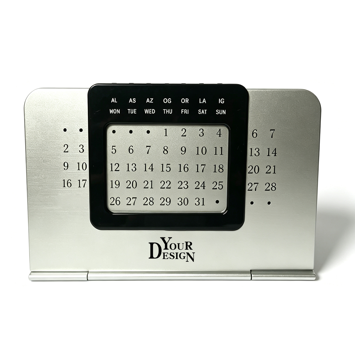 Metal Desktop Perpetual Calendar Stand