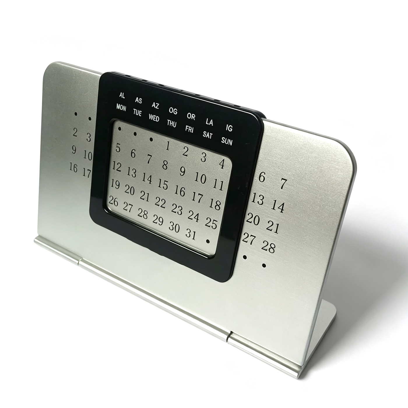 Metal Desktop Perpetual Calendar Stand1