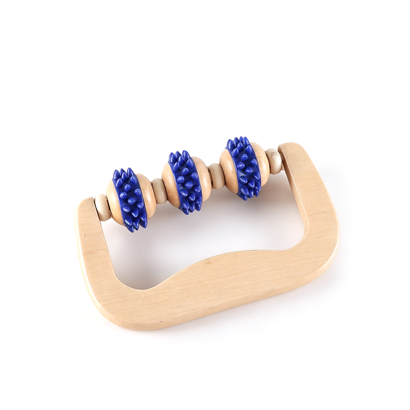 Custom Wooden Handheld Massage Roller Tool1