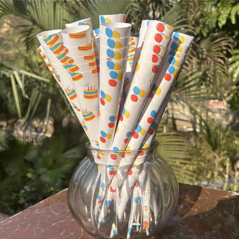 Custom Cotton Candy Paper Cones3
