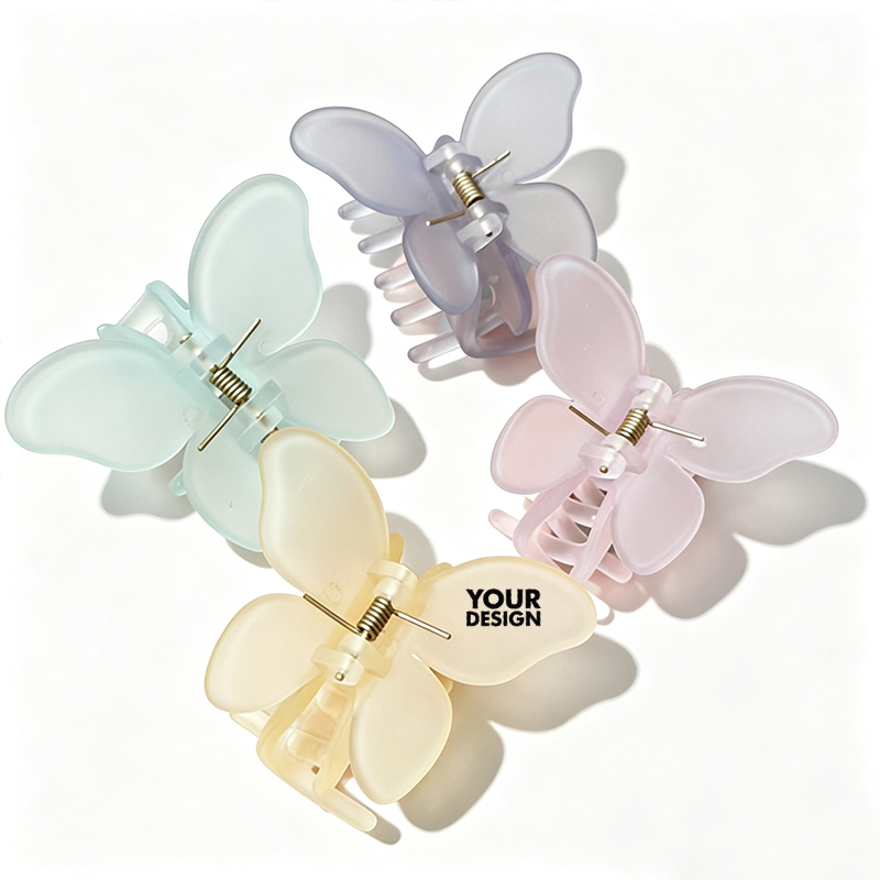 Custom Butterfly Hair Claw Clip