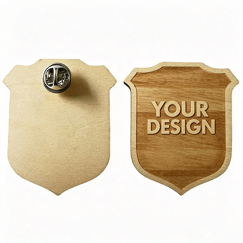 Custom Wooden Badge